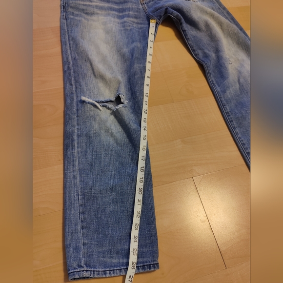Abercrombie & Fitch distressed button fly jeans size 4/27 - Picture 8 of 14